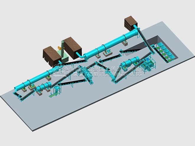 有机肥生产线老工厂成熟的成套有肥料设备